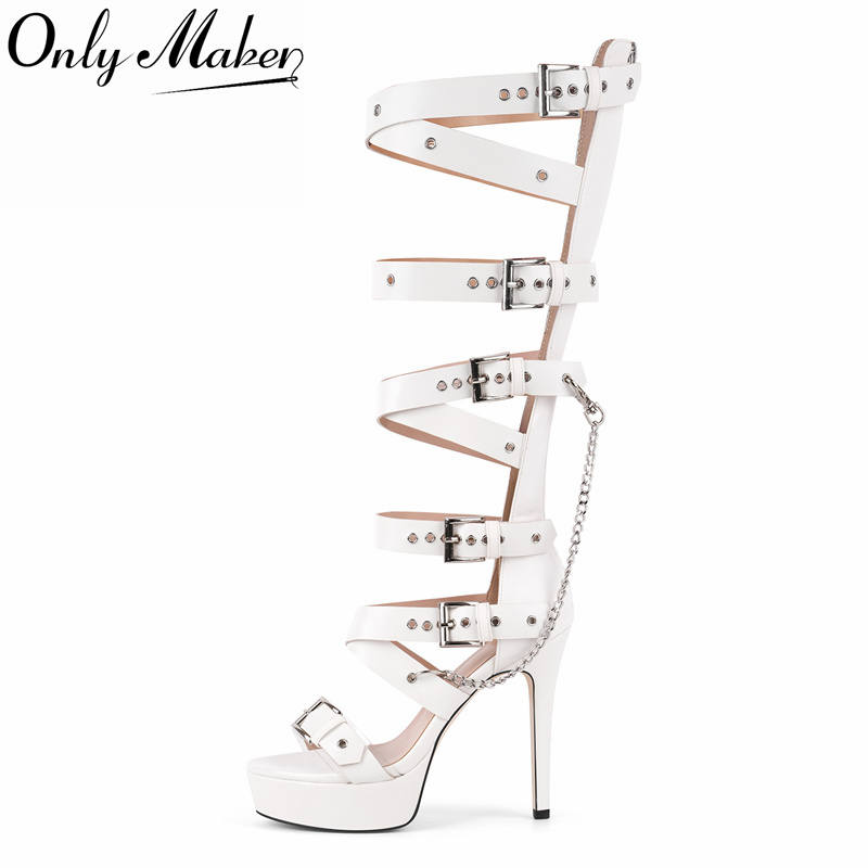 Sandal Strappy Heeled - Sandálias Gladiadoras de Festa com Salto