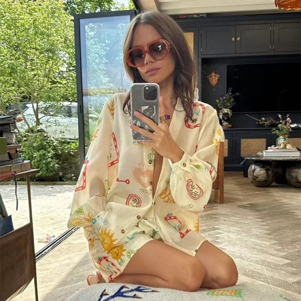 Conjunto Casual Feminino de 2  - Romper Floral Print avaliação e preço