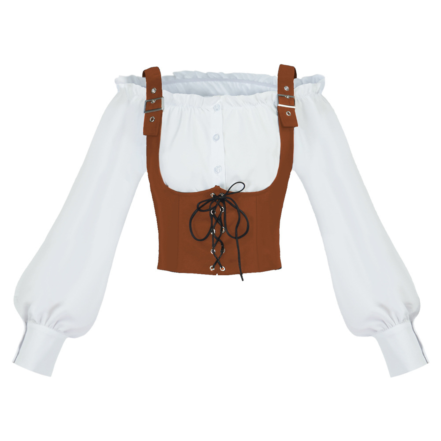Conjunto de fantasia de duas p - Blouse Off Shoulder avaliação e preço