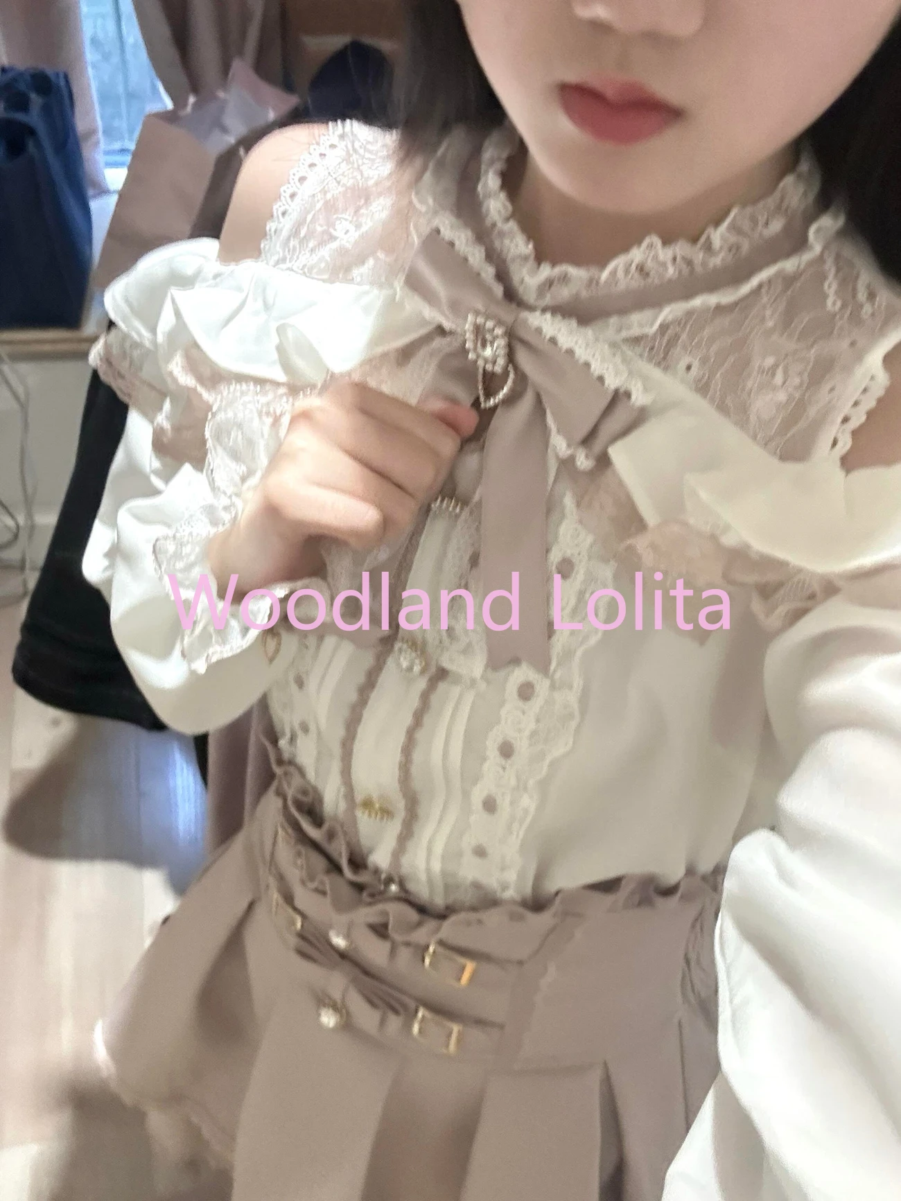 Conjunto de Saia Curta Kawaii  - Blouse Off Shoulder avaliação e preço