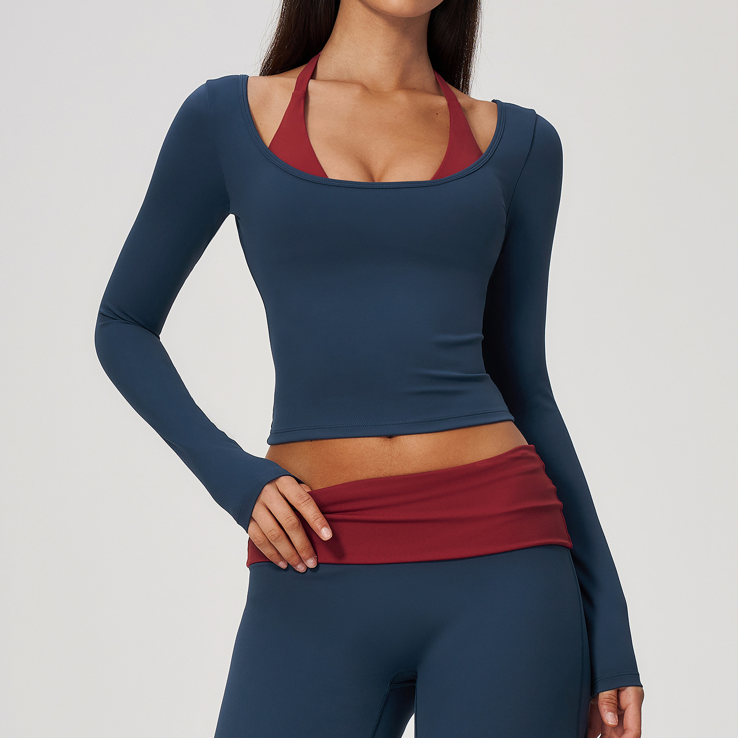 Top de yoga de manga comprida  - Crop Top Crochet avaliação e preço