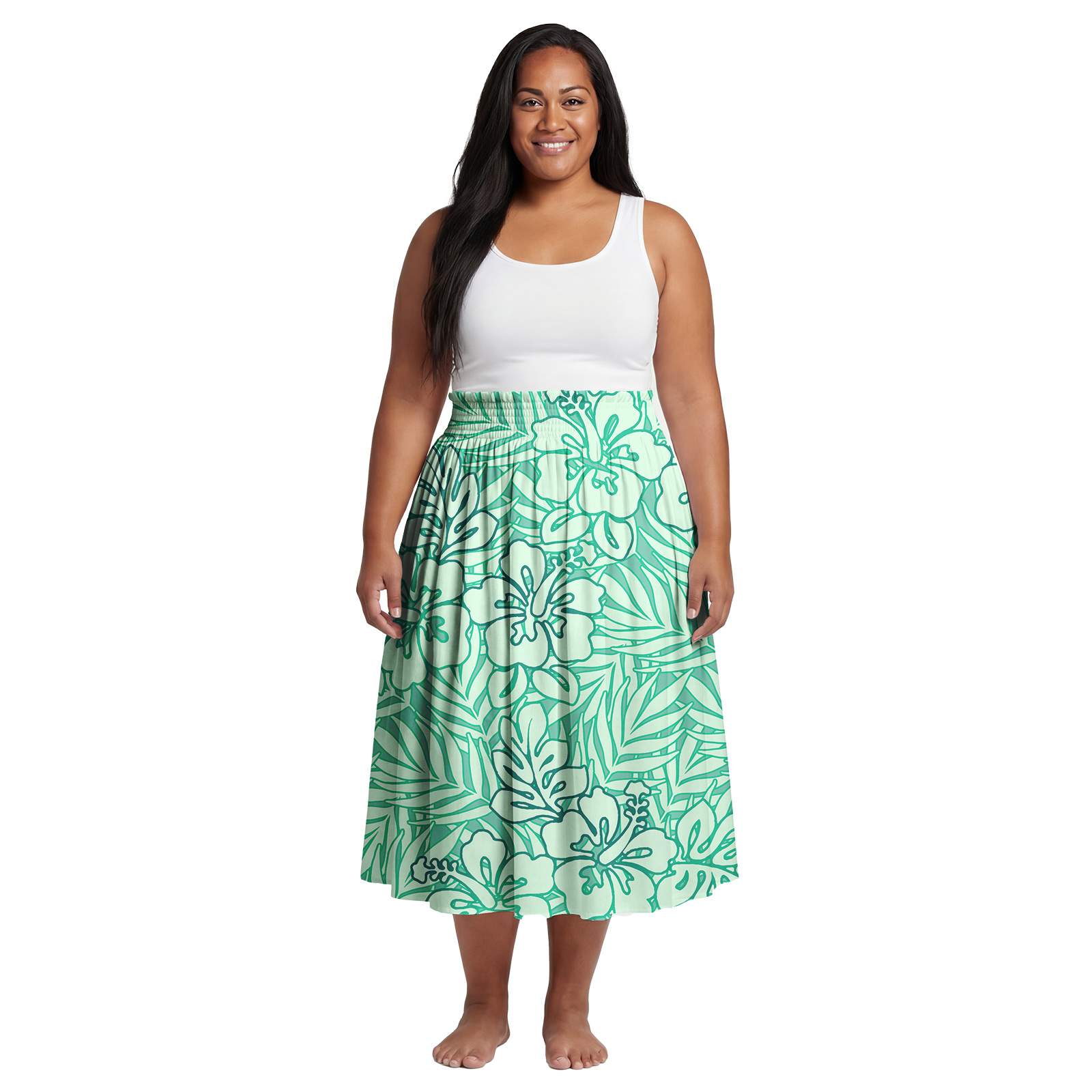 Excelente Vestido Midi com Est - Midi Skirt Floral avaliação e preço