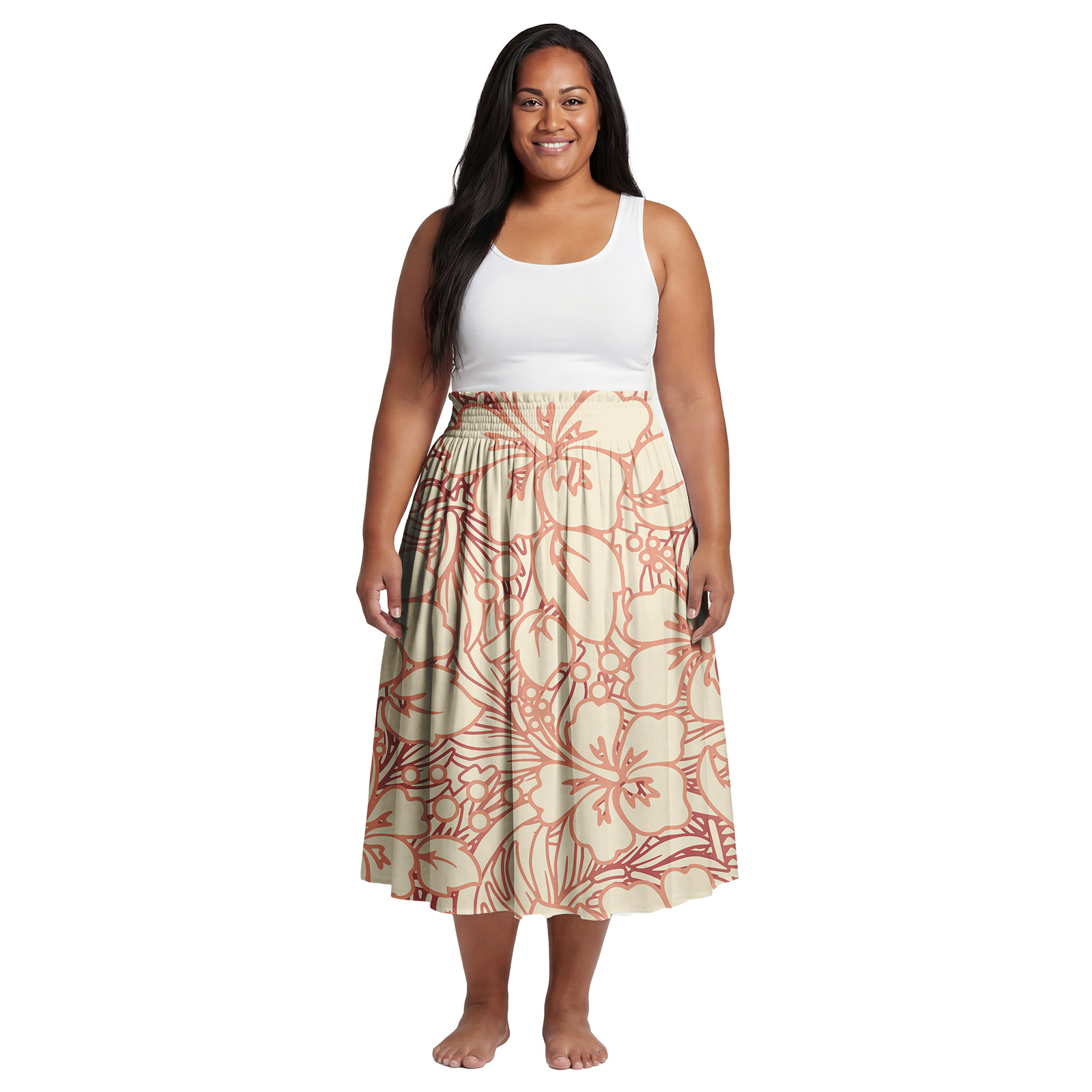 Excelente Vestido Midi com Est - Midi Skirt Floral avaliação e preço